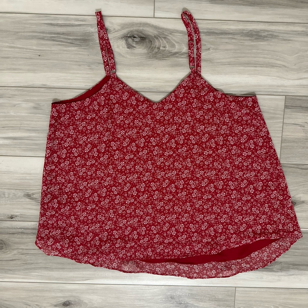 Floral Red Women's Top